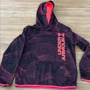 Under Armour Black and Pink Graphic Hoodie